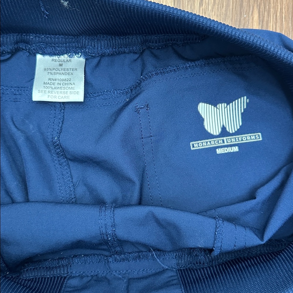 Navy Monarch Scrub jogger bottom - Picture 4 of 5